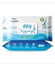 MomWishes Pure Water Baby Wipes (Pack of 72) | 99% Pure Water | With Chamomile Extract, Olive Oil & Vitamin E | Plant-Based, Biodegradable & Unscented | Safe for Newborns