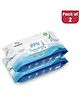 MomWishes Pure Water Baby Wipes (Pack of 2) | 99% Water, Unscented & Safe for Newborns