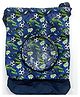 New Pinch Children's  football printed swimming bag dry and wet separation waterproof storage bag children's sports portable cute cartoon beach backpack Blue
