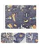 Reexplore Rocket Glow in the Dark Blanket for Kids and Adults - Dark Blue