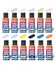 Craftinger 12-Sets Acrylic Colours With 15Ml Varnish