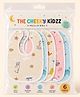 The Cheeky Kidzz Baby Muslin Soft Cotton Drool Feeding Bibs Absorbent Adjustable Assorted Printed Snap Closure For Perfect Fit Everyday Use Aprons 0 to 24 Months (PACK OF 6)