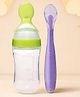 The Cheeky Kidzz Baby Spoon Shape Feeding 90ml Bottle With Soft Silicone Feeding Spoon BPA Free (GREEN)