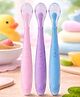 Tinny Tots Baby 3 Ultra Soft Soft Tip Silicone Food Grade Feeding Easy While Traveling And Everyday Use Spoon For Infants BPA Free