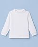 Pink Rabbit Cotton knit Full Sleeves Solid T-Shirt - White
