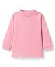 Pink Rabbit Cotton Knit T-Shirt with Full Sleeves - Pink