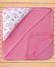 Pink Rabbit Interlock Knit Towel With Cat Print L 81 x B 81 cm - Pink