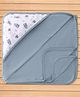 Pink Rabbit Interlock Knit Towel With Robot Print L 81 x B 81 cm - Blue