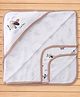 Pink Rabbit Interlock Knit Towel With Helicopter Print L 81 x B 81 cm - Light Brown