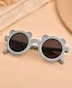 Little Palz Ear Applique Detailed UV Protected Round Sunglasses - Light Grey