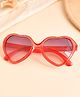 Little Palz Glittered UV Protected Heart Shaped Sunglasses - Red
