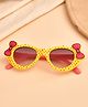 Little Palz Bow Applique Detailed UV Protected Sunglasses  - Yellow