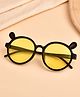 Little Palz Ear Applique Detailed UV Protected Round Sunglasses  - Yellow
