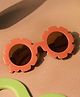 Kicks & Crawl Floral Designed Round Sunglasses - Rust
