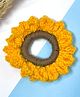 Little Peas Sunflower Designed Crochet Scrunchie - Yellow & Brown