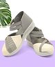 Freeplay Colour Blocked Velcro Closure Sandals - Grey