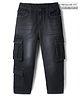 Pine Kids Cotton Elastane Woven Denim Full Length Washed Jeans With Pockets - Back