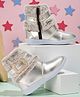 Freeplay Fur Detailed Zip Closure Boots - Silver