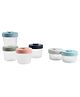 Baeba Food Storage Container Set Pack Of 6 Blue Pink & Grey - 90 ml &  150 ml