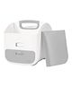 Ubbi Diaper Storage Caddy & Changing Plastic PVC Mat for Babies - Grey