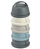 Beaba Stacked Formula Container with 4 Compartments Blue & Grey - 400 ml