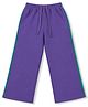 Pine Kids Knit Full Length Track Pant Solid Colour- Purple