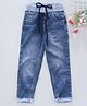 Enfance Full Length Denim Best Things Embroidery With Crystals Jeans - Blue