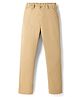 Pine Kids Cotton Elastane Woven Full Length Trouser in Tan