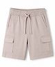 Pine Kids Cotton Elastane Woven Above Knee Length Shorts - Beige