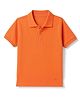 Honeyhap Premium 100% Cotton Half Sleeves Polo T-Shirt with Bio Finish - Orange
