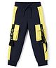 Olio Kids Sinker Knit Full Length  Lounge Pant With Cargo Pockets - Navy Blue