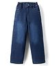 Olio Kids Denim Woven Full Length Solid Color Jeans -  Blue
