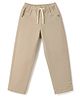 Olio Kids Cotton Woven Full Length Soild Trouser - Cream
