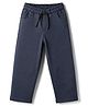 Olio Kids Cotton Woven Full Length Trouser with Elasticated Pull Ons in Navy Blue