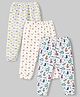 Bodycare Knitted Full Length Dino & Bear Face Printed Thermal Bottom Wear - White