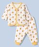 Bodycare Knitted Full Sleeves Thermal Inner Wear Giraffe Print - White