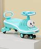 Engine Shape Swing Car for Kids with LED Lights - Green| Built for Rough Play| Encourages Physical Activity| Easy to Assemble| For Kids of 12 Months to 6 years| Activity Gifting for Boys & Girls