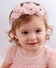 Ziory Floral Applique Detailed Headband - Baby Pink