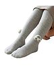Neska Moda Cotton Spandex Knit Car Applique Detailed Socks  - Grey