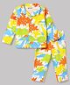 Babyoye 100% Cotton Single Jersey Knit Full Sleeves Co-Ords Shirt & Pyjama Nightsuit with Dinosaur Print - Light Green