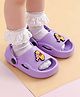 Yellow Bee Disney Winnie The Pooh Featuring Piglet Applique Detailed Slingback Sandals - Purple