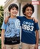 Honeyhap Marvel Single Jersey Knit Half Sleeves T-Shirt with Avengers Graphics Pack of 2 -  Navy Blue