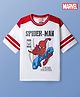 Pine Kids Marvel Single Jersey  Knit Half Sleeves T-Shirt with Spider-Man Print - White