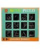 NEGOCIO 12 Pcs Metal Wire Brain Teaser Puzzle Set, 8+ Years Premium Stainless Steel IQ Mind Game Challenge Interlocking Unlock Logic Toy - PACK OF 1- COLOR MAY VARY