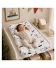 ZIKKU Baby Diaper Changing and Massage Pad with Safety Belt and Cover (Bee Pad + Boat Cover)
