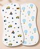 ZIKKU Cozy Cotton Baby Burp Cloths Pack of 2 100% Cotton Muslin Baby Burp Cloth ZIKKU Soft Baby Cloth for Newborn Baby Burp Cloth Set for Boys & Girls