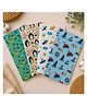 Zikku Kids Cotton Handkerchief Set of 4 Soft Cotton Hankies for Boys & Girls Reusable School Handkerchiefs Breathable