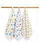 ZIKKU Baby Muslin Swaddle Wrap Set of 3 100% Cotton Ultra Soft Breathable Baby Swaddle Blanket