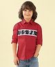 US Polo Assn Cotton Woven Full Sleeves Text Printed Shirt - Red