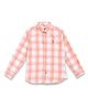 US Polo Assn Cotton Woven Full Sleeves Checks Shirt - Orange